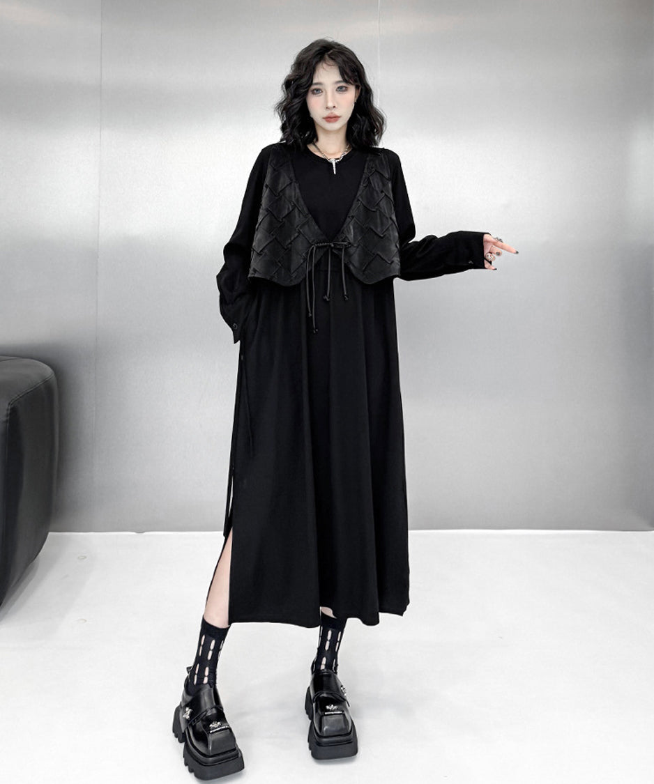 Stitched Vest Dress