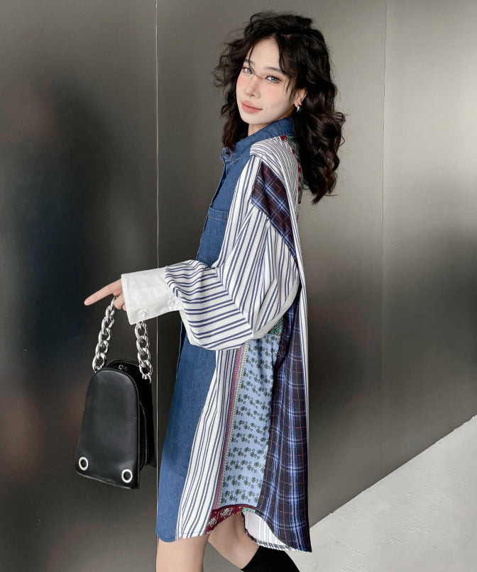 Patchwork Stripe Blouse