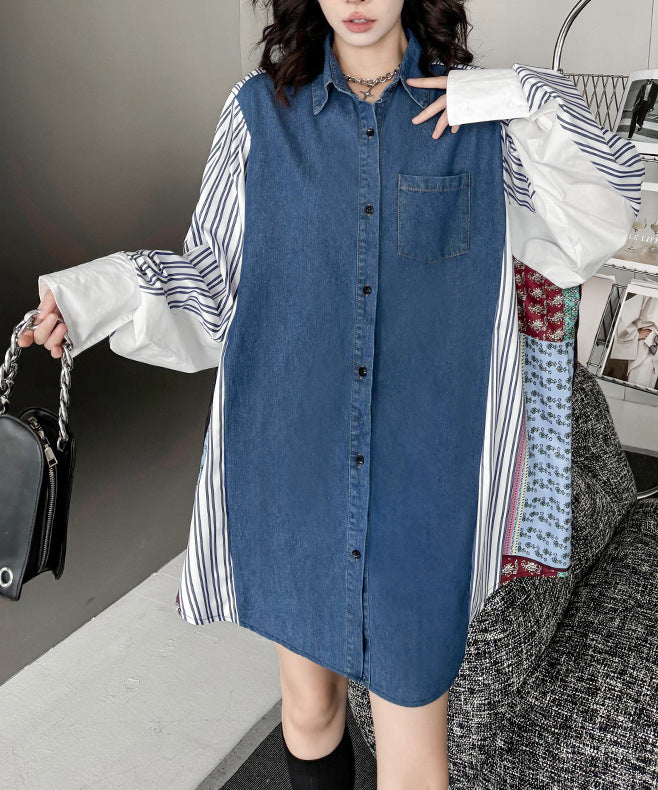 Patchwork Stripe Blouse