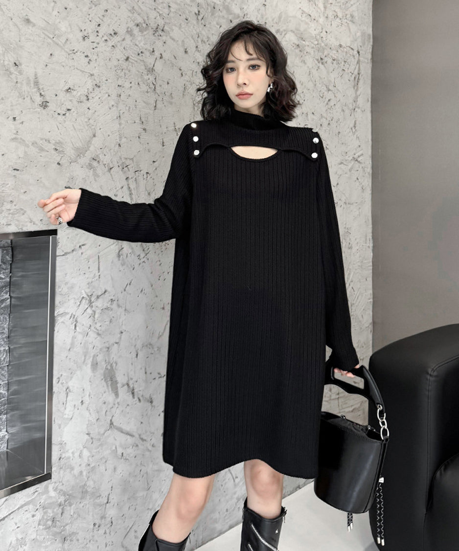Half Turtleneck Dress