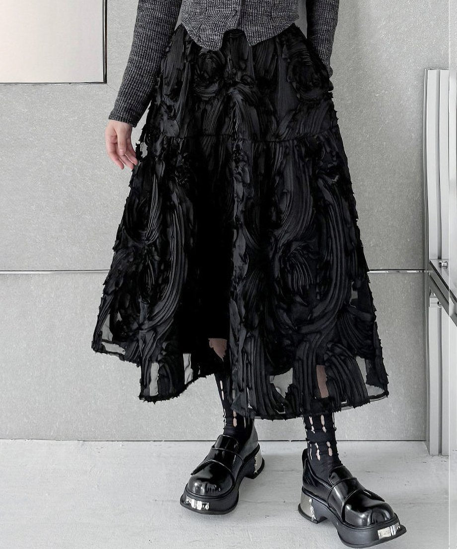 Three-dimensional skirt