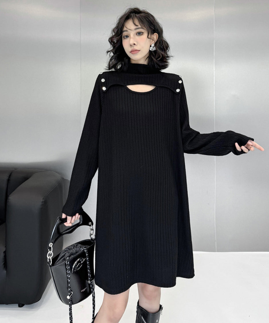 Half Turtleneck Dress