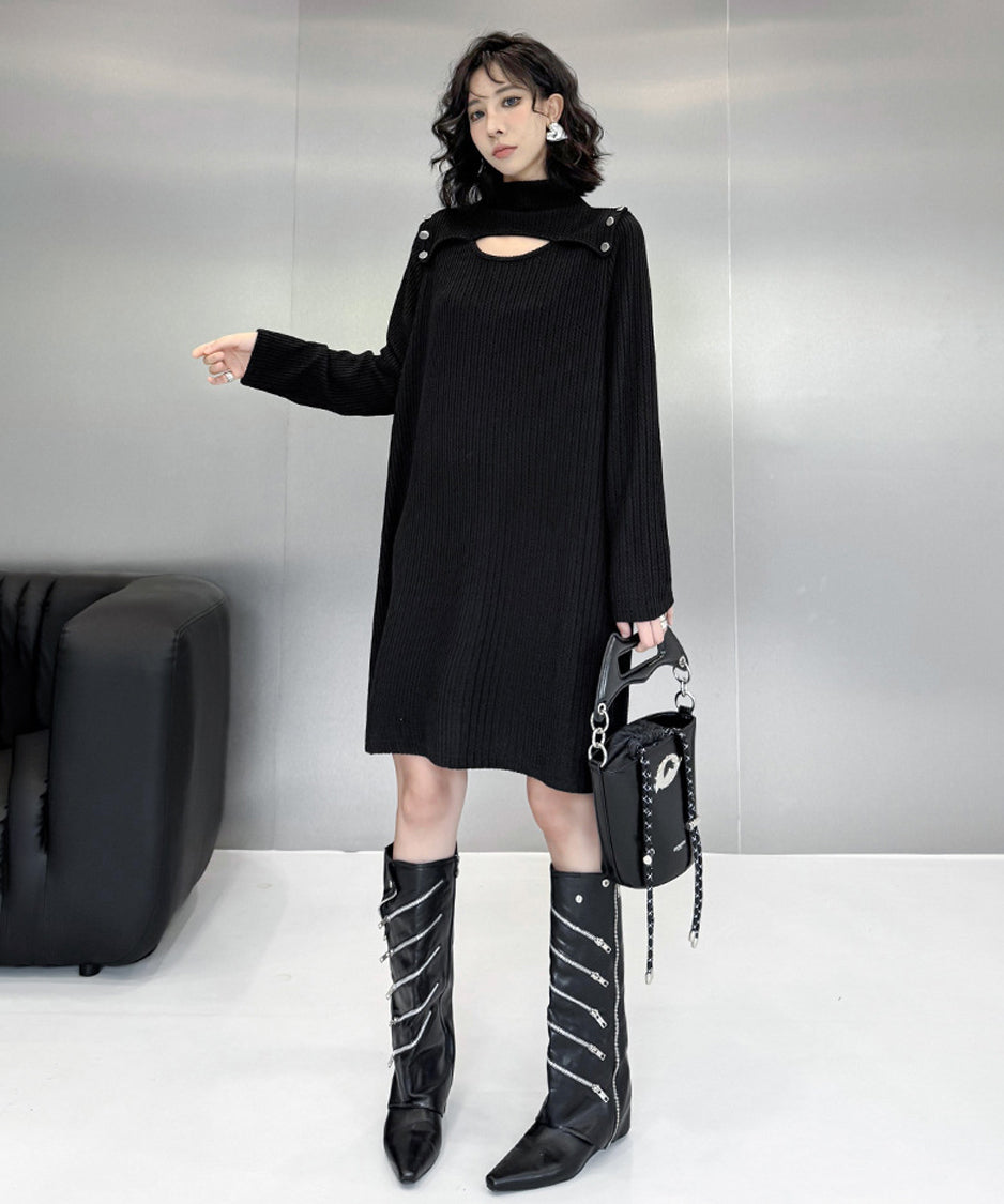 Half Turtleneck Dress