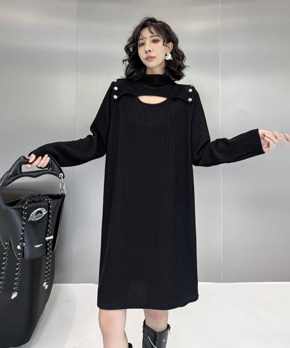 Half Turtleneck Dress
