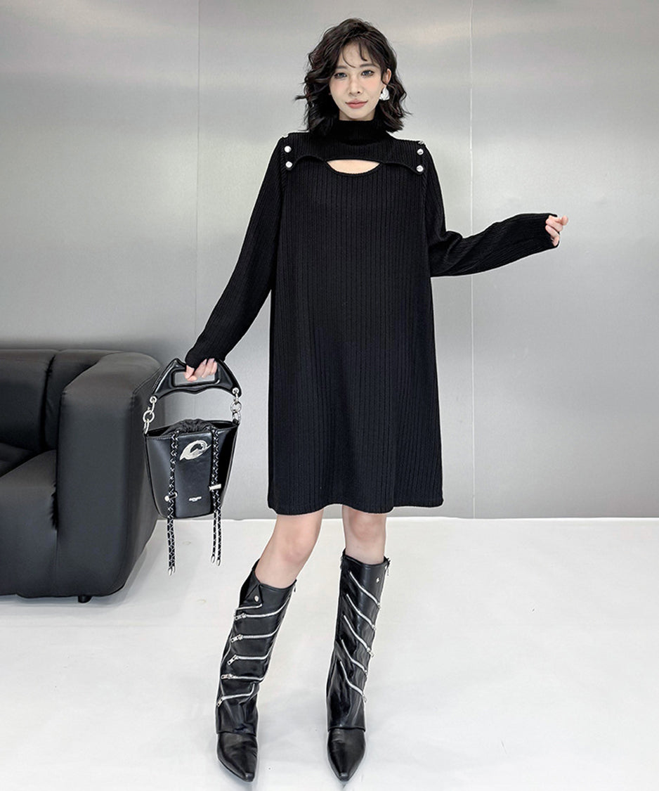 Half Turtleneck Dress