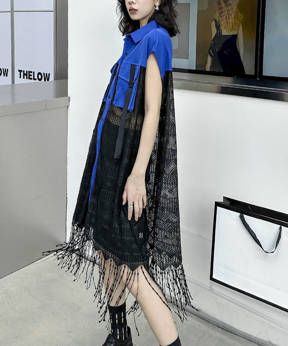 Fringe lace vest
