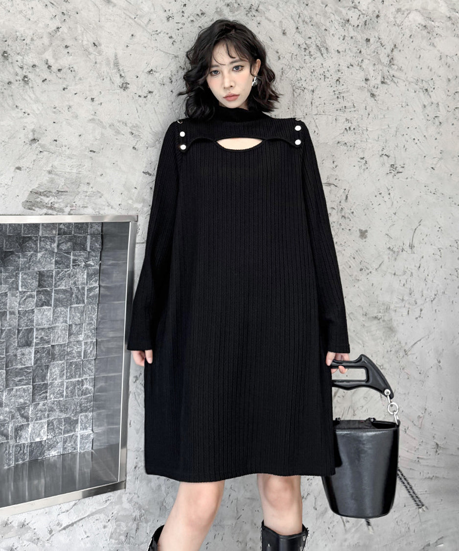 Half Turtleneck Dress