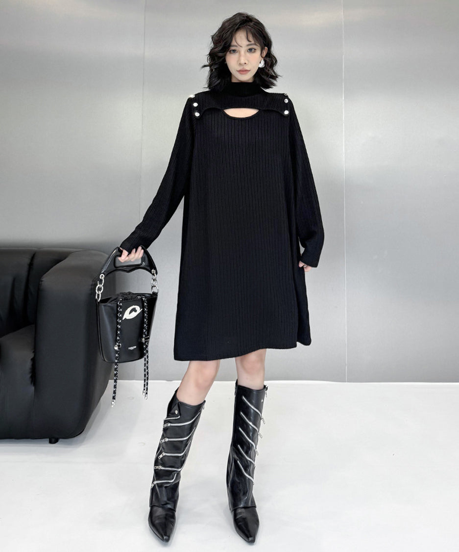 Half Turtleneck Dress