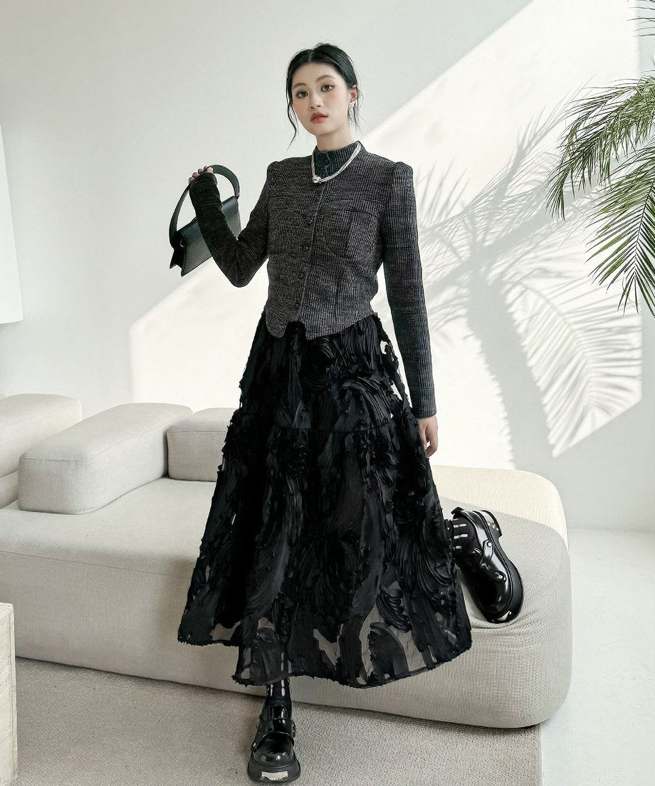 Three-dimensional skirt