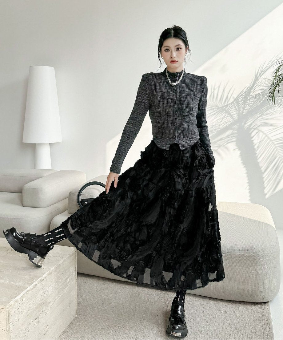 Three-dimensional skirt