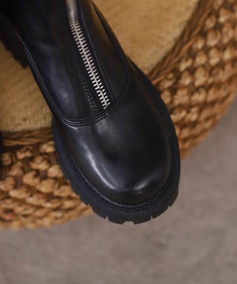 Center zip boots
