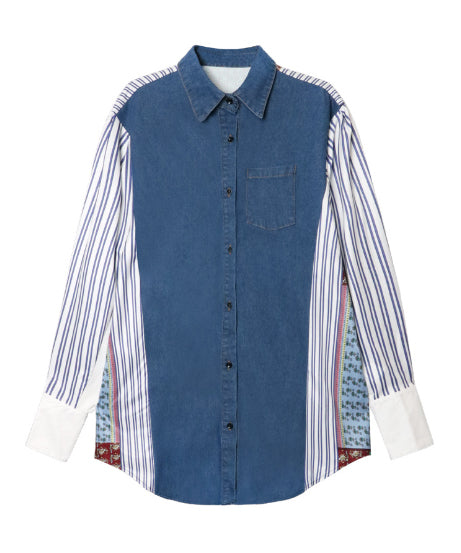Patchwork Stripe Blouse