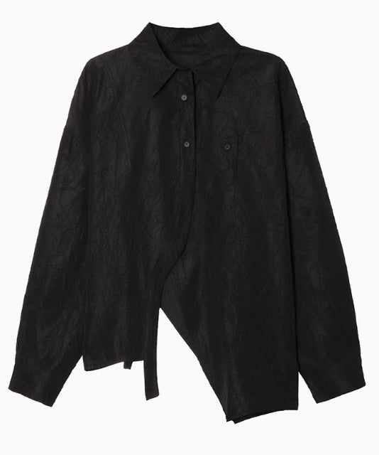 Wrinkle print blouse