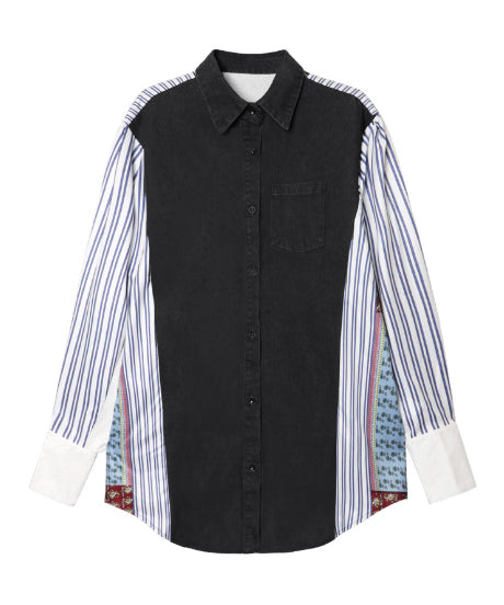 Patchwork Stripe Blouse
