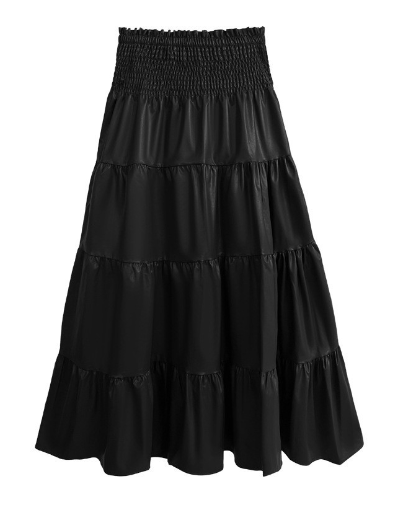 Gathered Flare Skirt