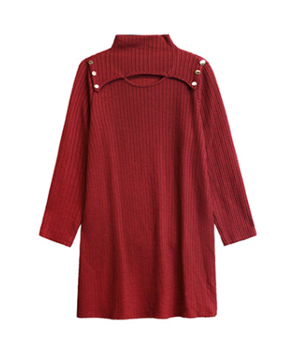 Half Turtleneck Dress