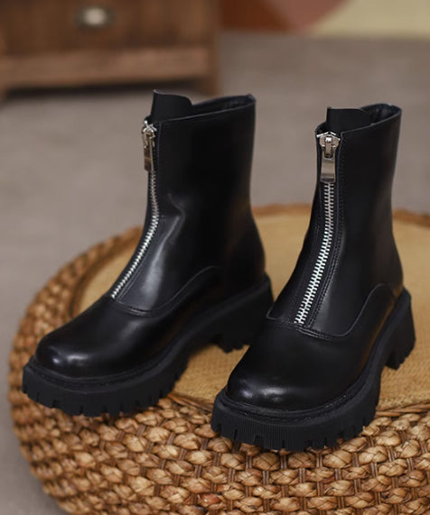 Center zip boots