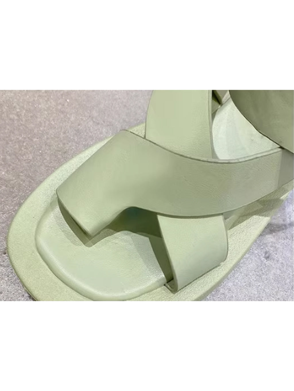 Cross strap sole sandals