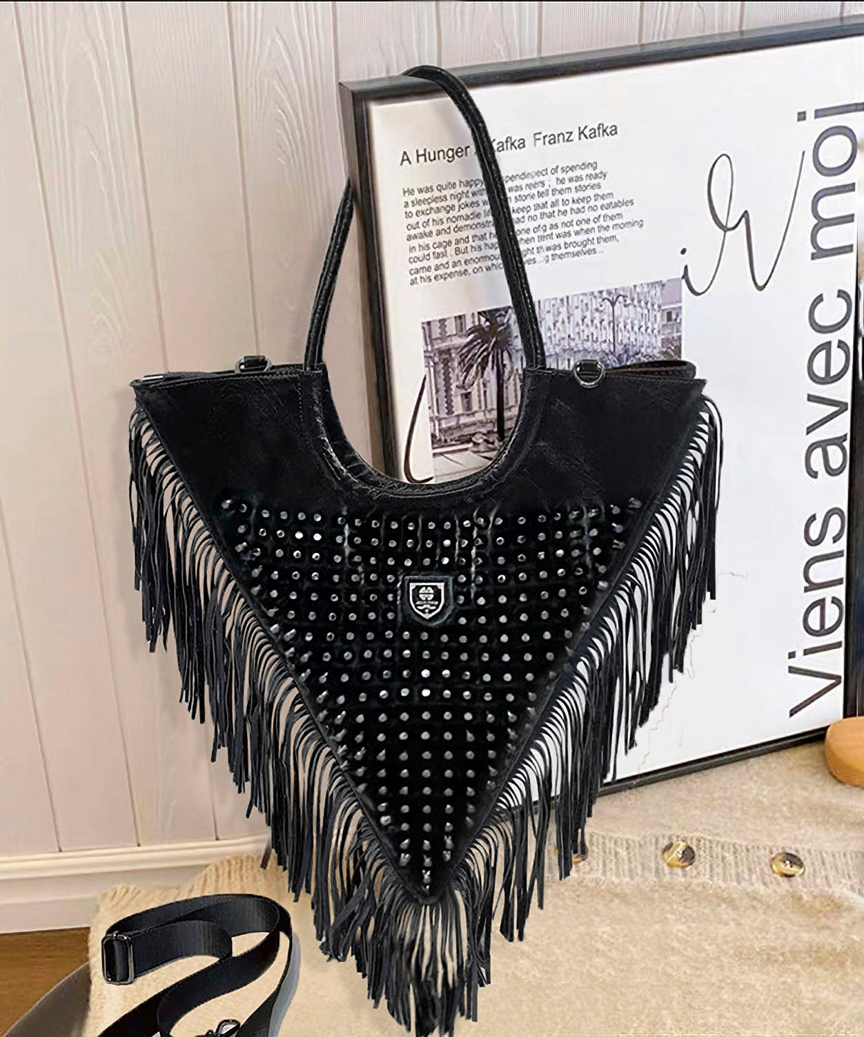 Tassel Triangle Bag