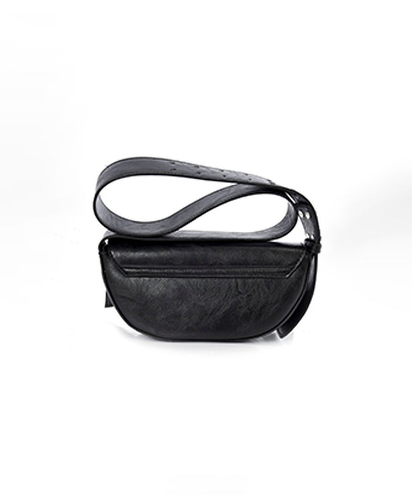 Metal logo shoulder bag