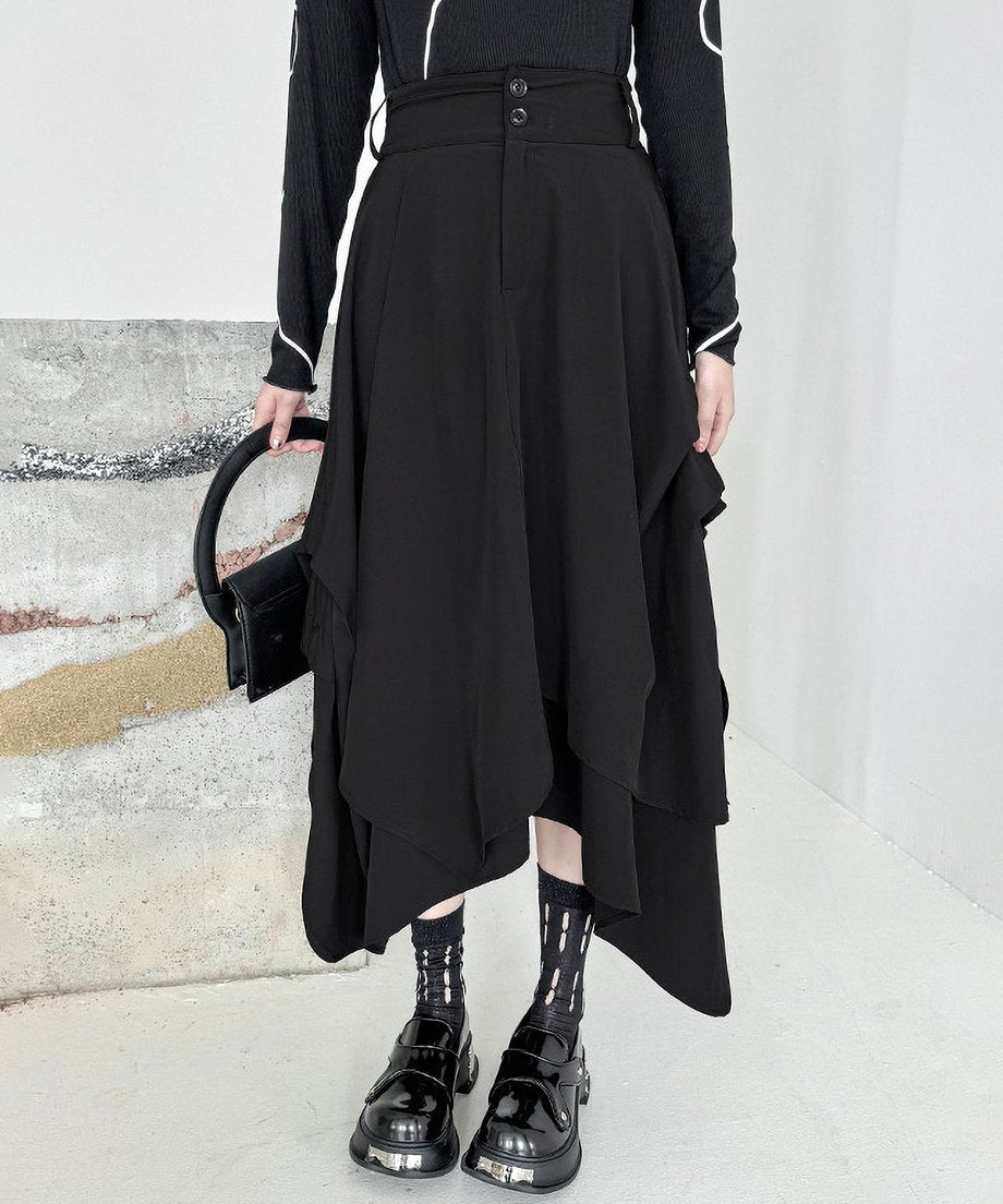 Tacking Flare Skirt