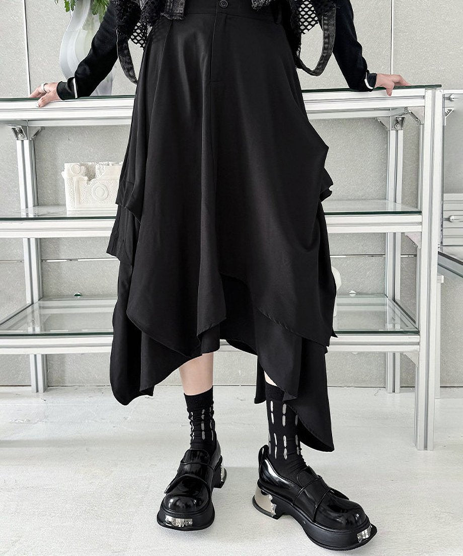 Tacking Flare Skirt
