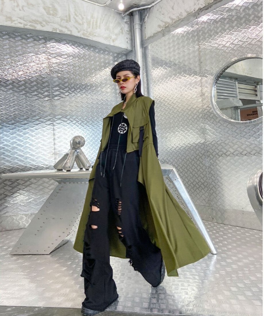 Lilita Lime Long Gilet