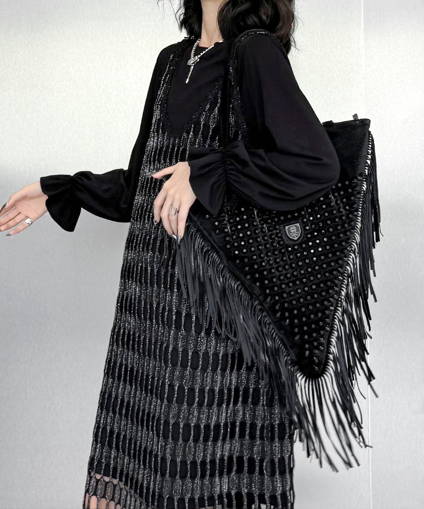 Tassel Triangle Bag