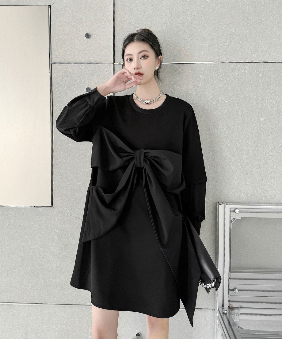 big ribbon dress