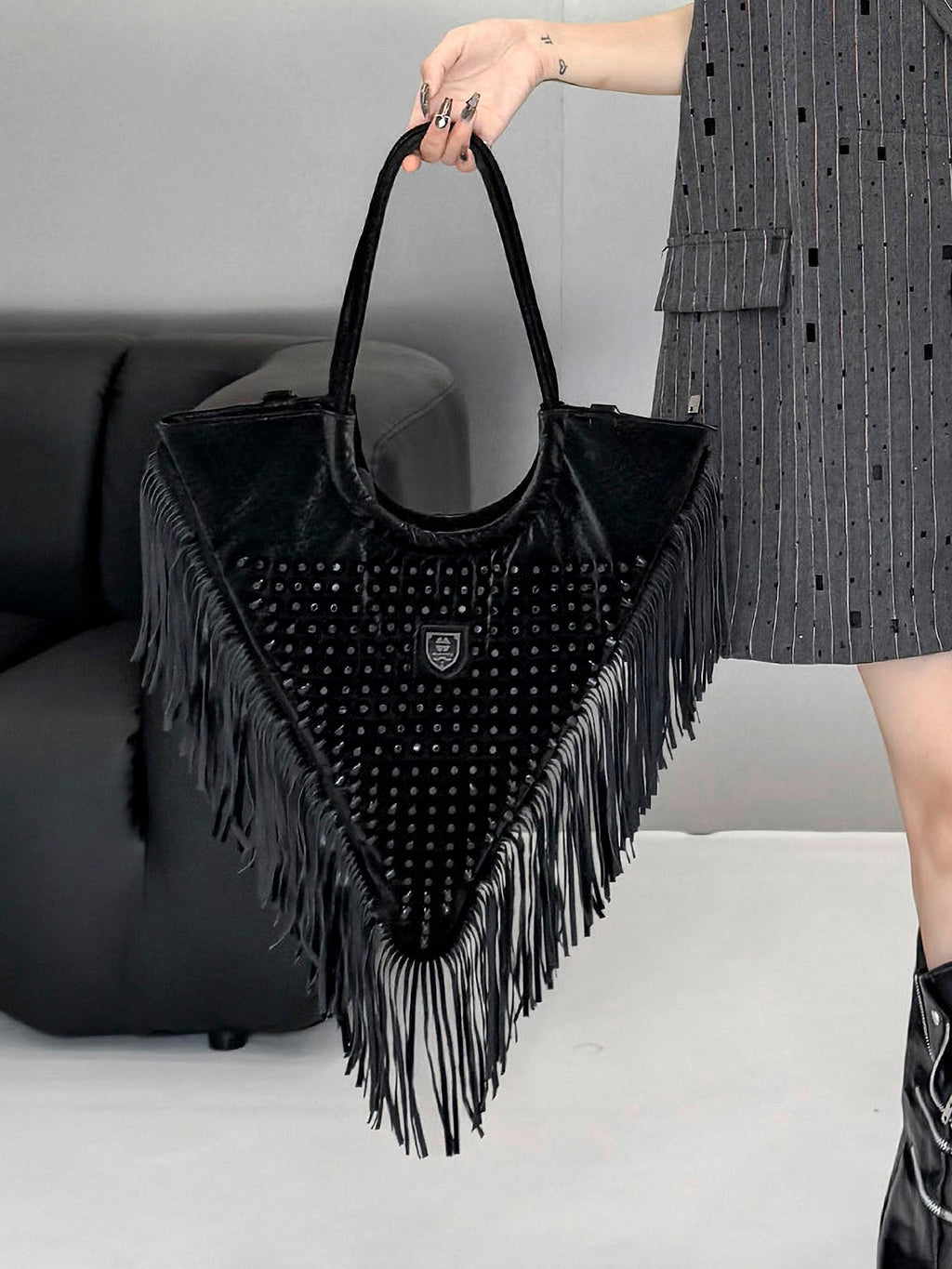 Tassel Triangle Bag
