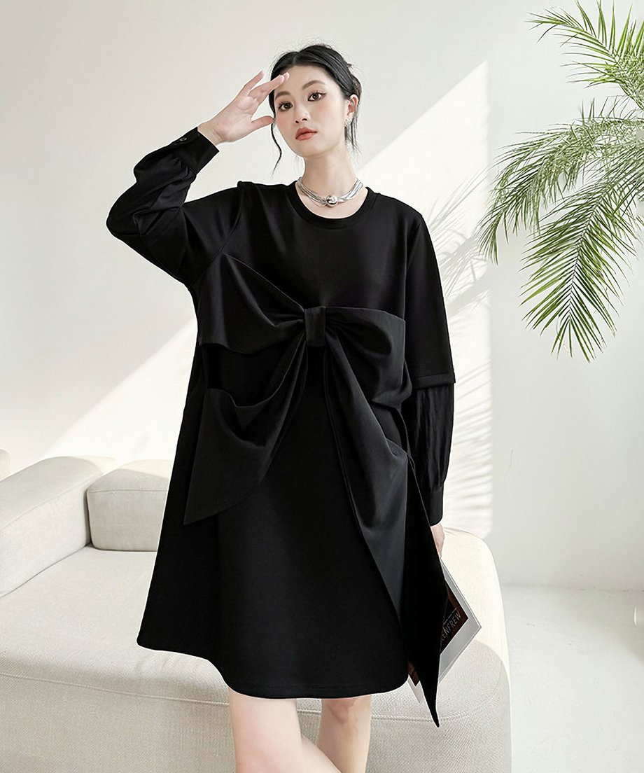 big ribbon dress