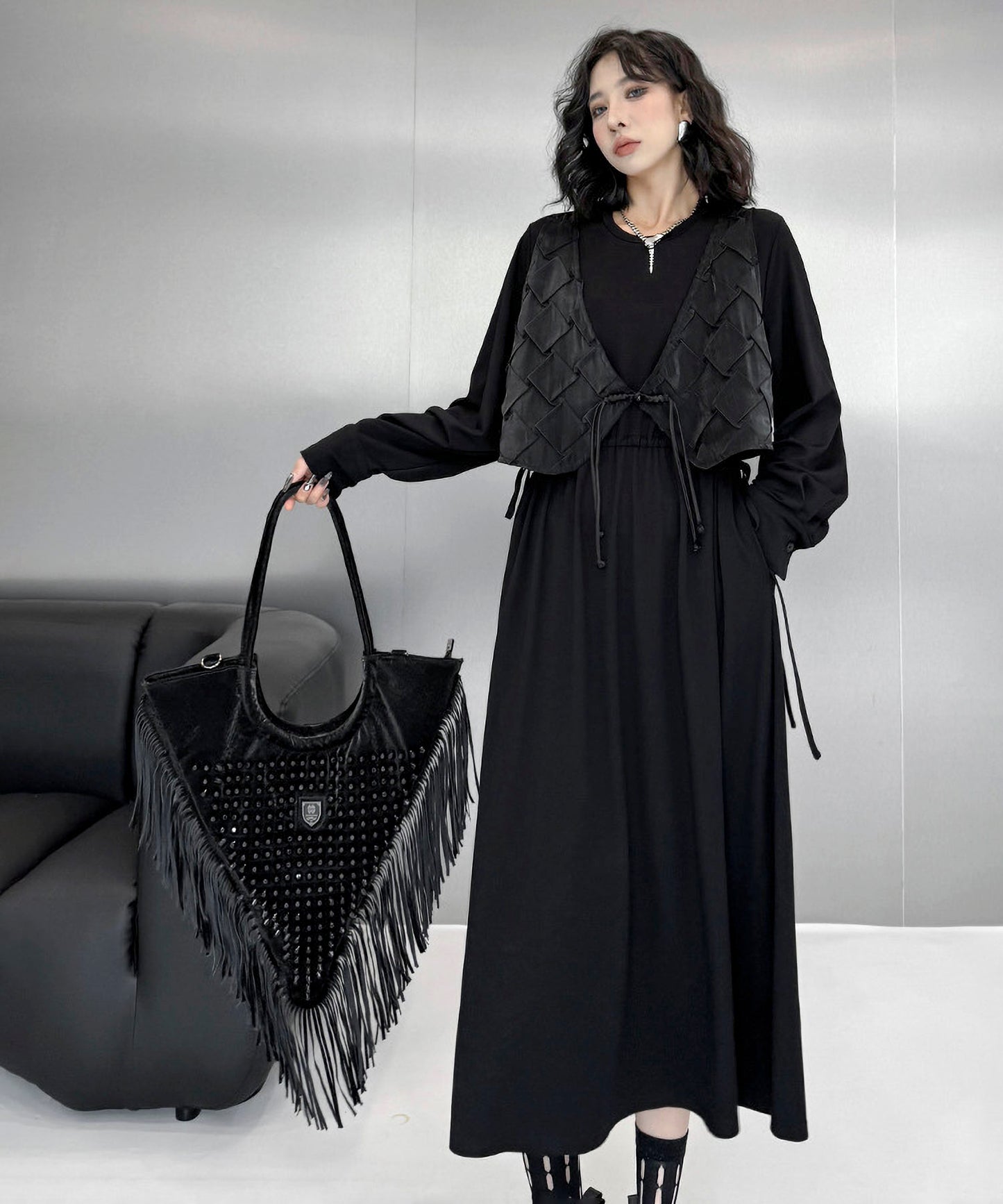 Tassel Triangle Bag