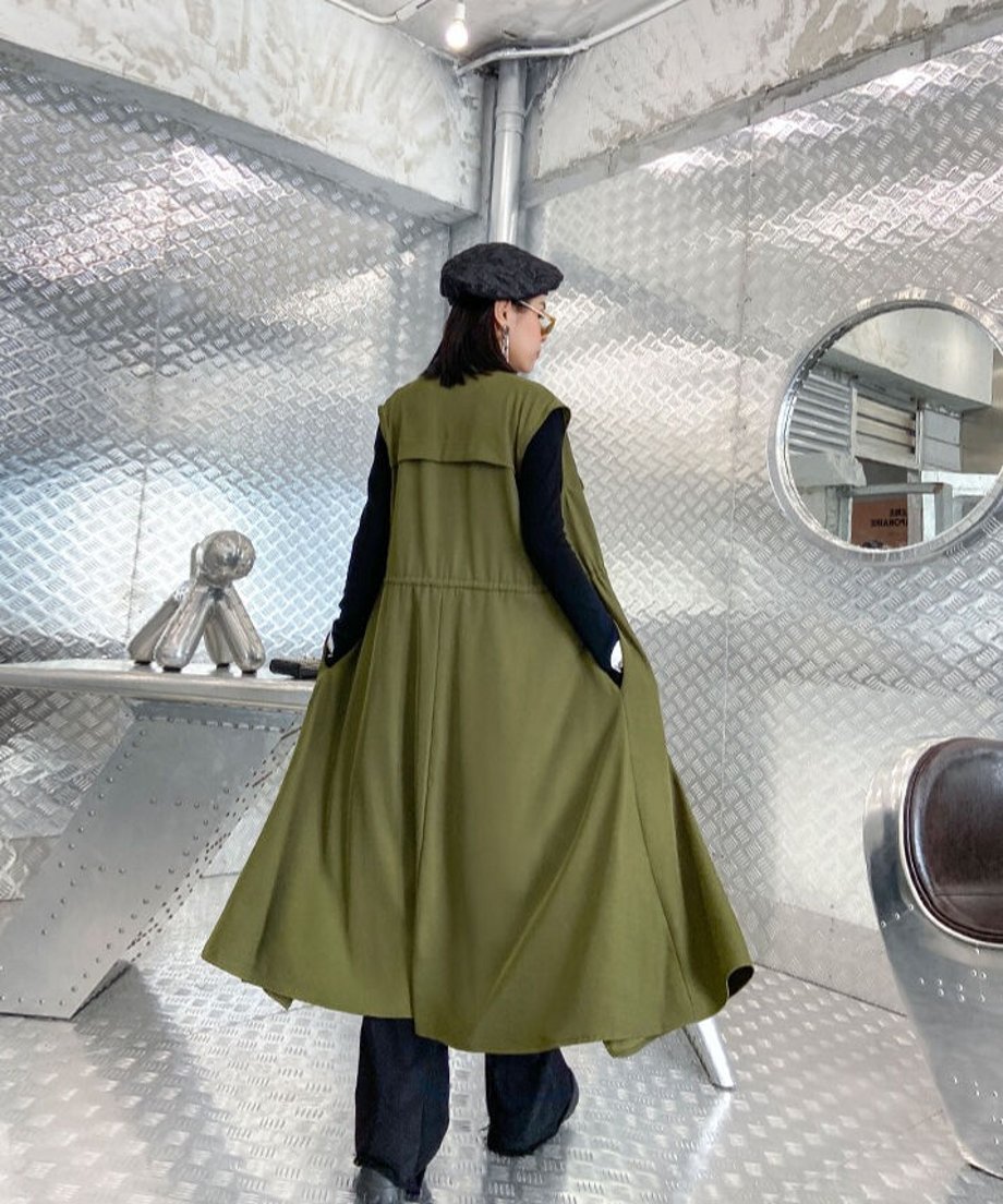 Lilita Lime Long Gilet