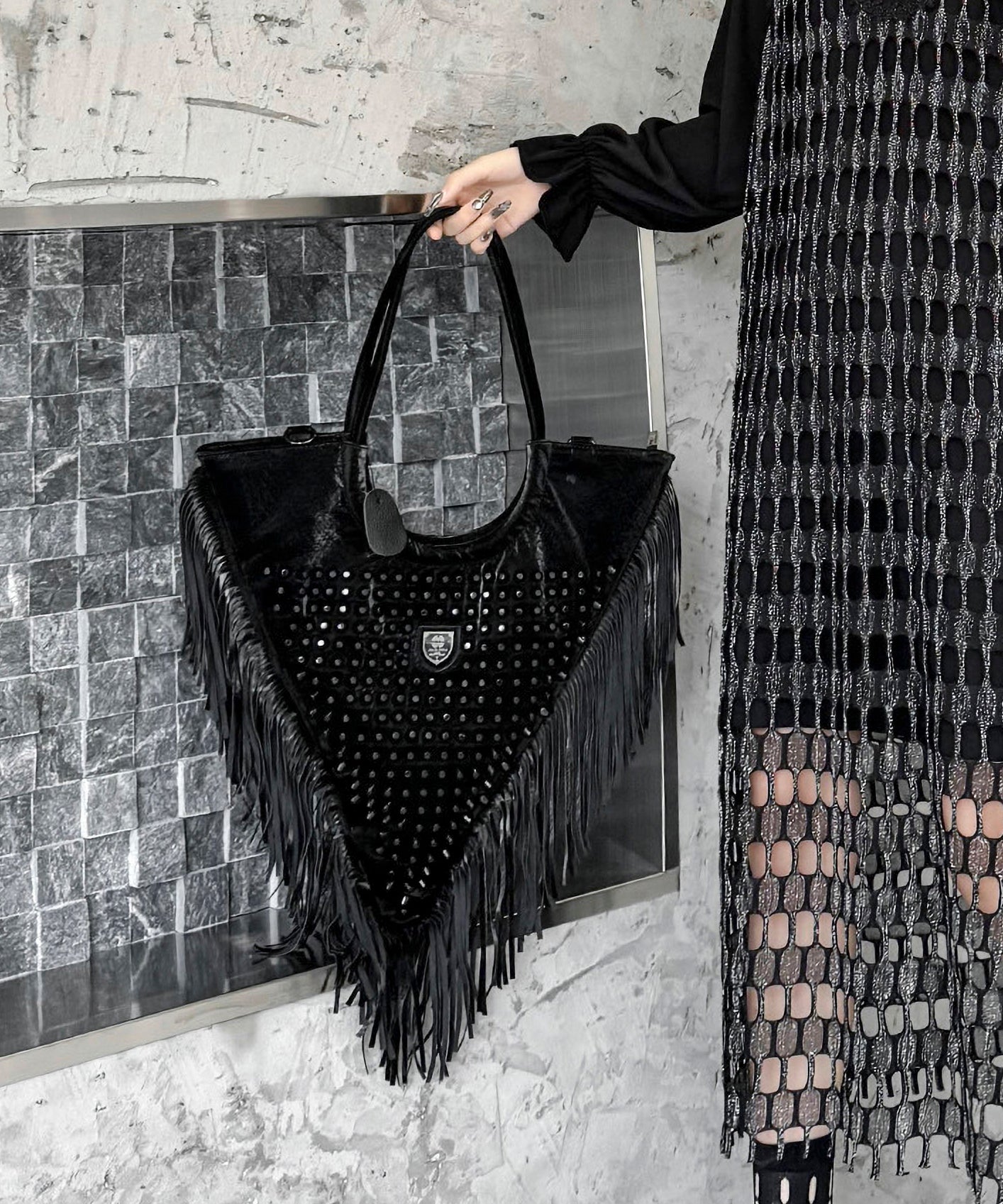 Tassel Triangle Bag