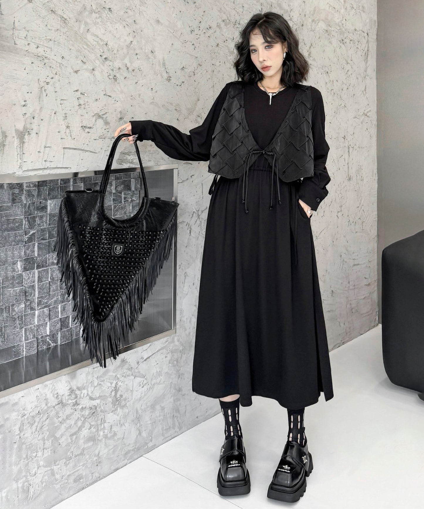 Tassel Triangle Bag