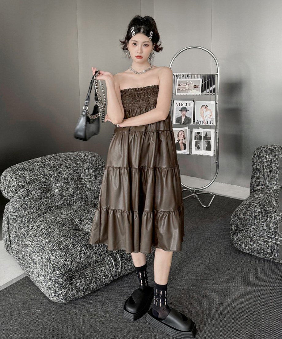 Gathered Flare Skirt