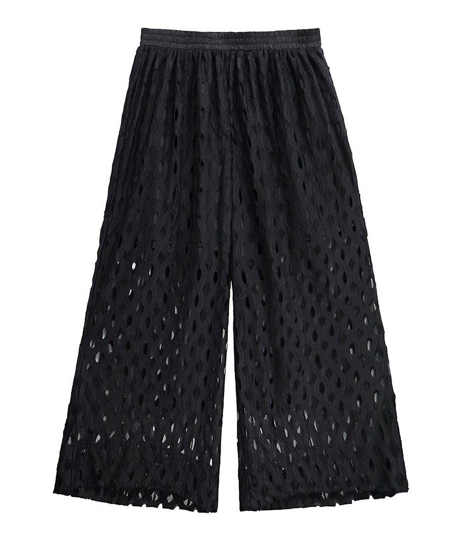 Cutout wide pants
