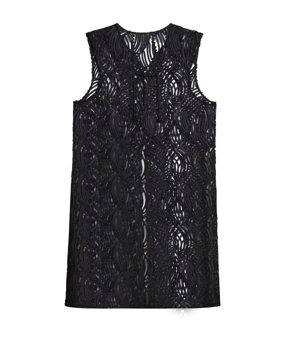 Jacquard tucking vest