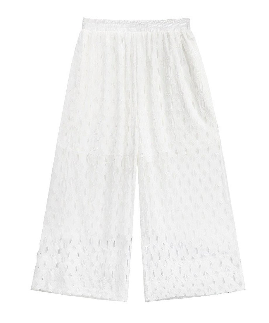 Cutout wide pants