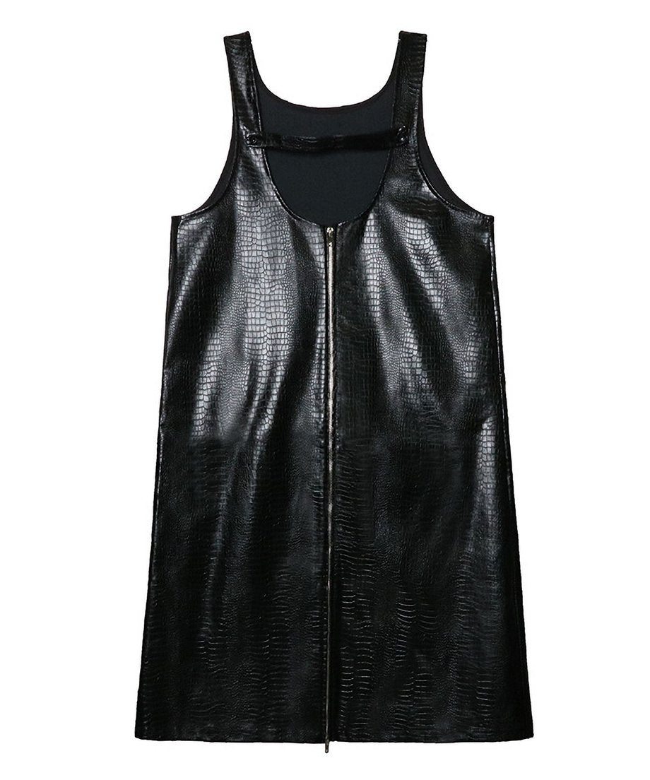 Zip suspender dress