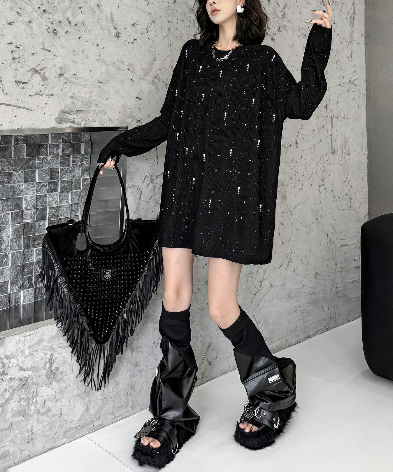 Tassel Triangle Bag