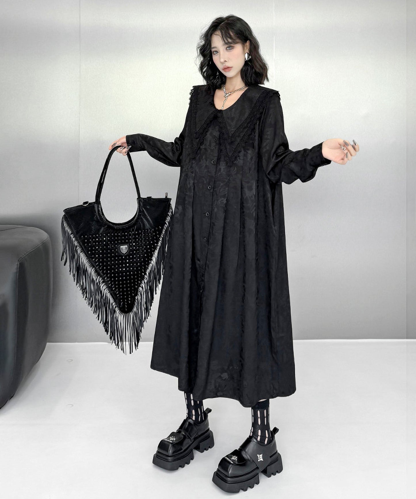 Tassel Triangle Bag