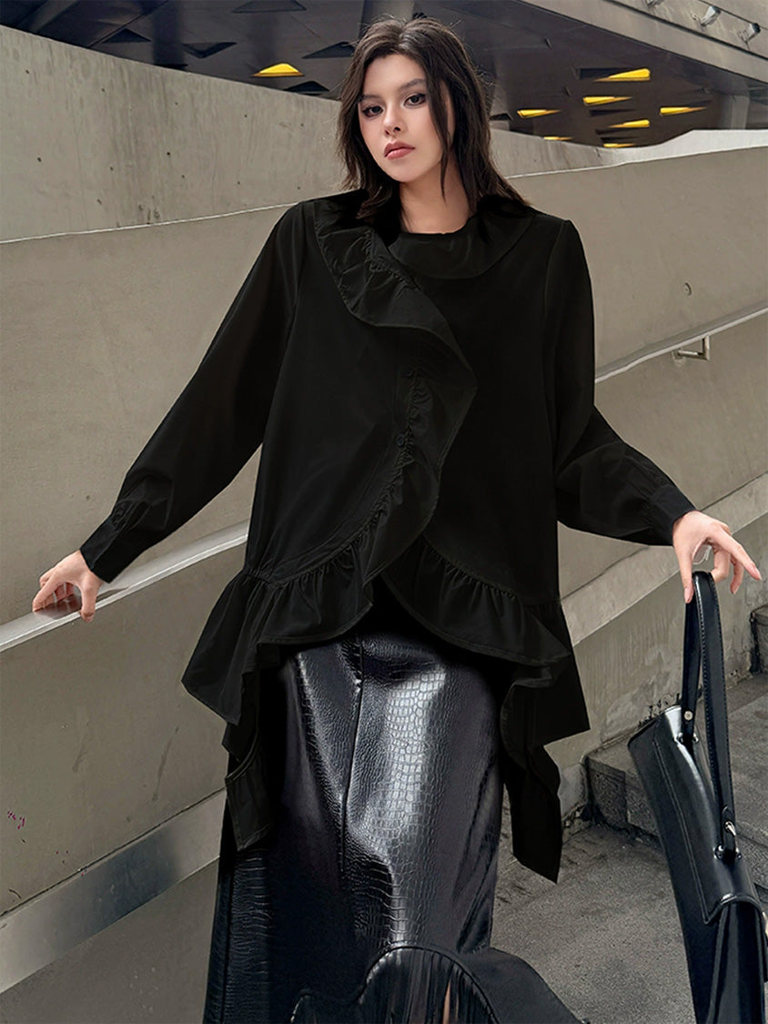 Mesh stitch top and skirt