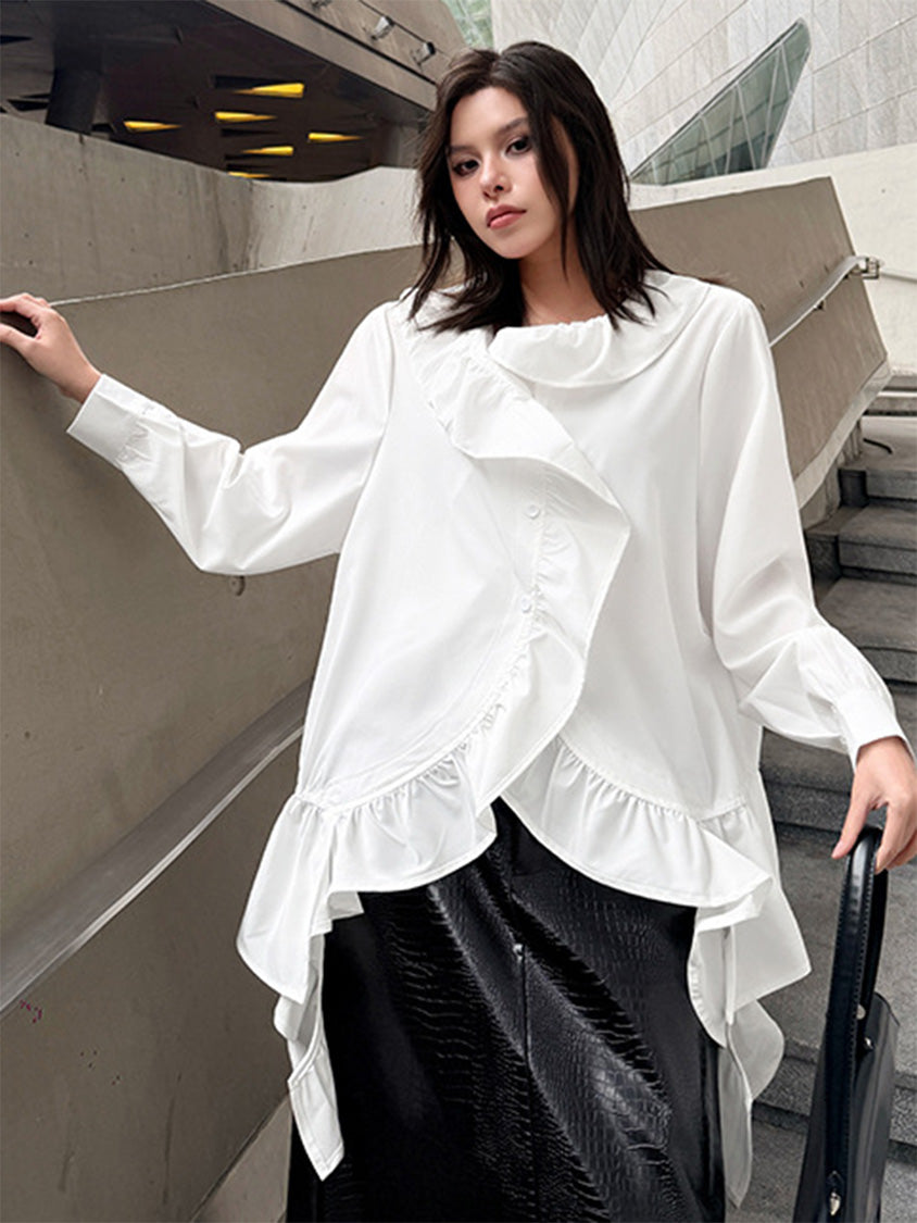 Mesh stitch top and skirt