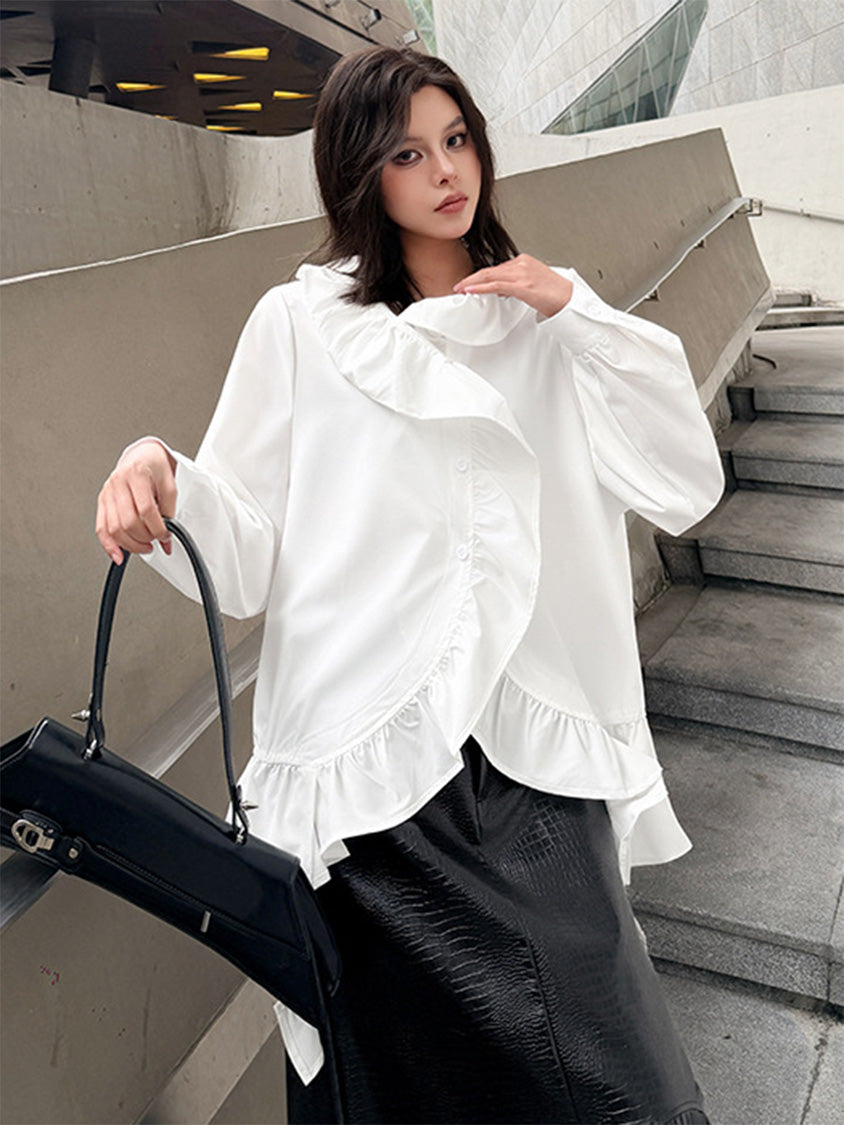 Mesh stitch top and skirt