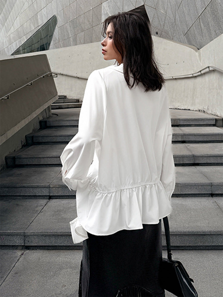Mesh stitch top and skirt