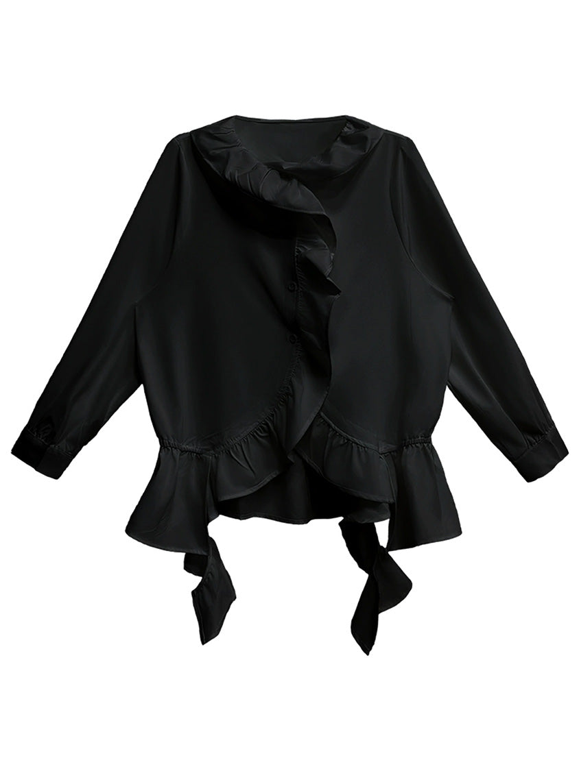 Mesh stitch top and skirt