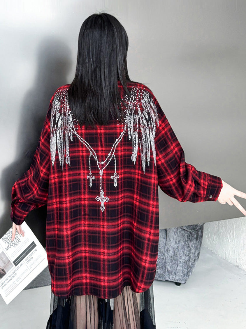 Mesh stitch top and skirt