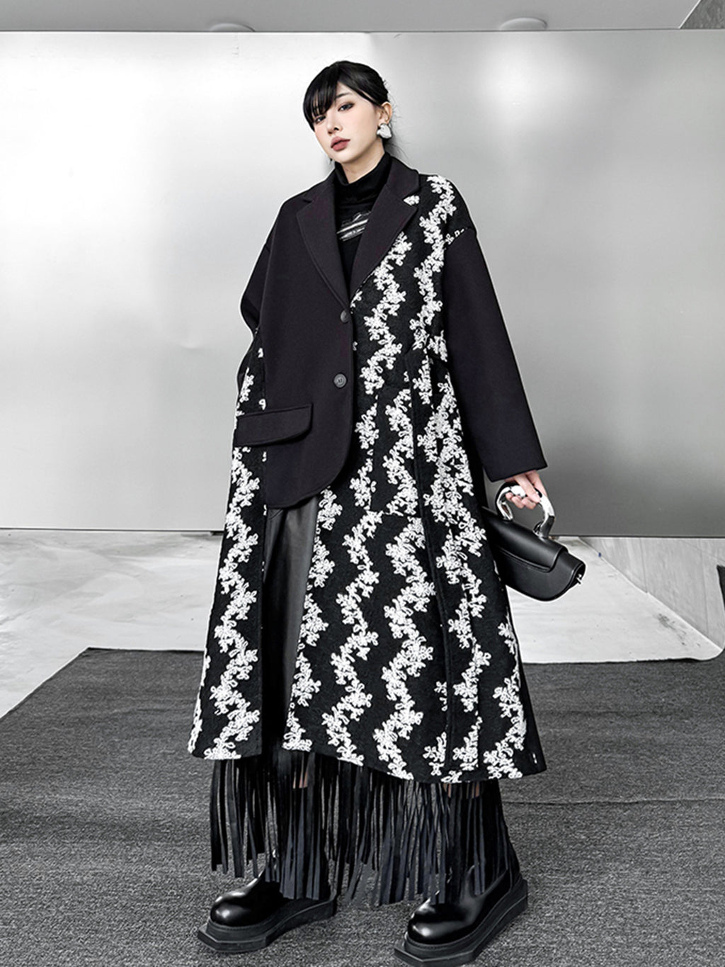 フローラルコントラストコート