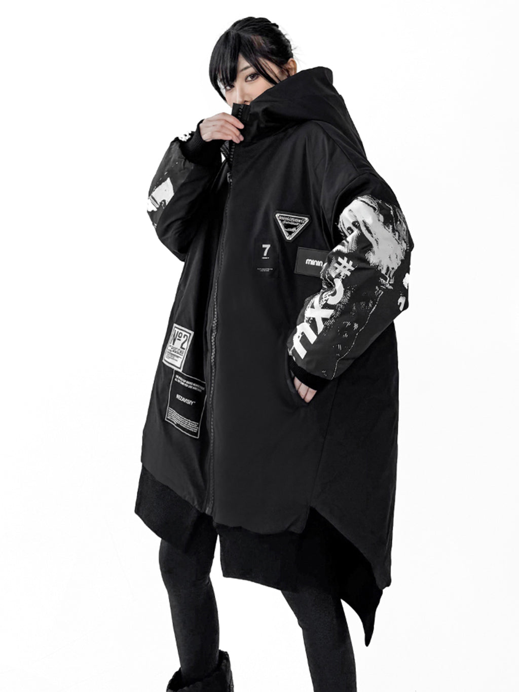 グラフィックスリーブジップジャケット